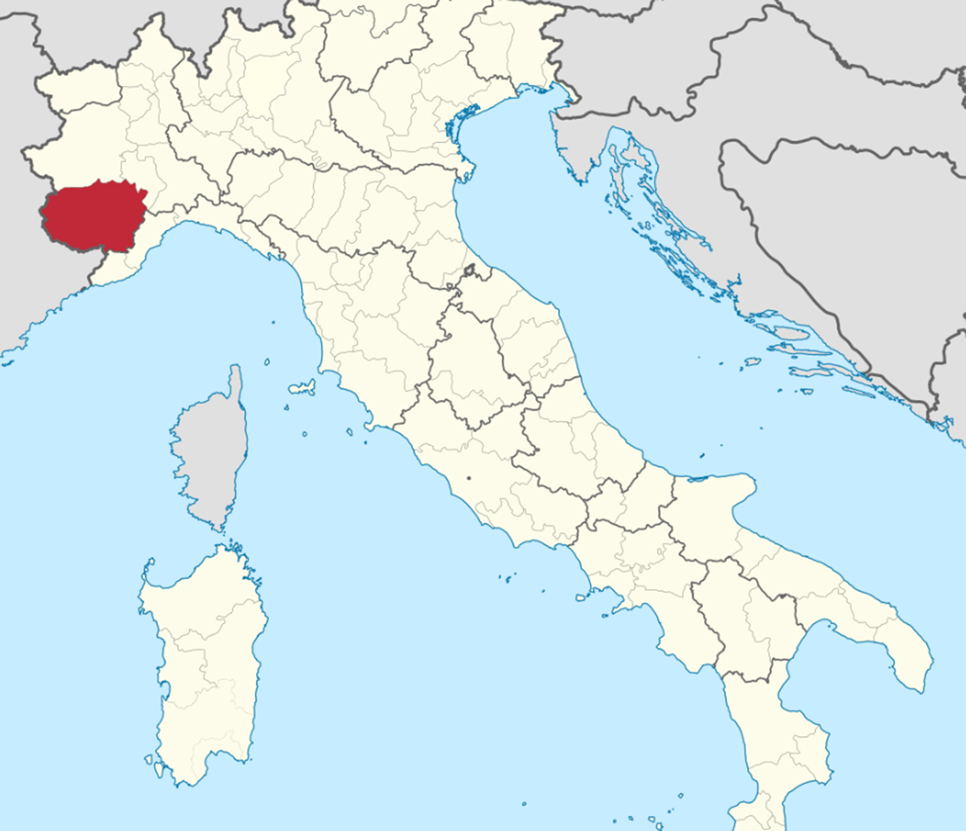 map of italy