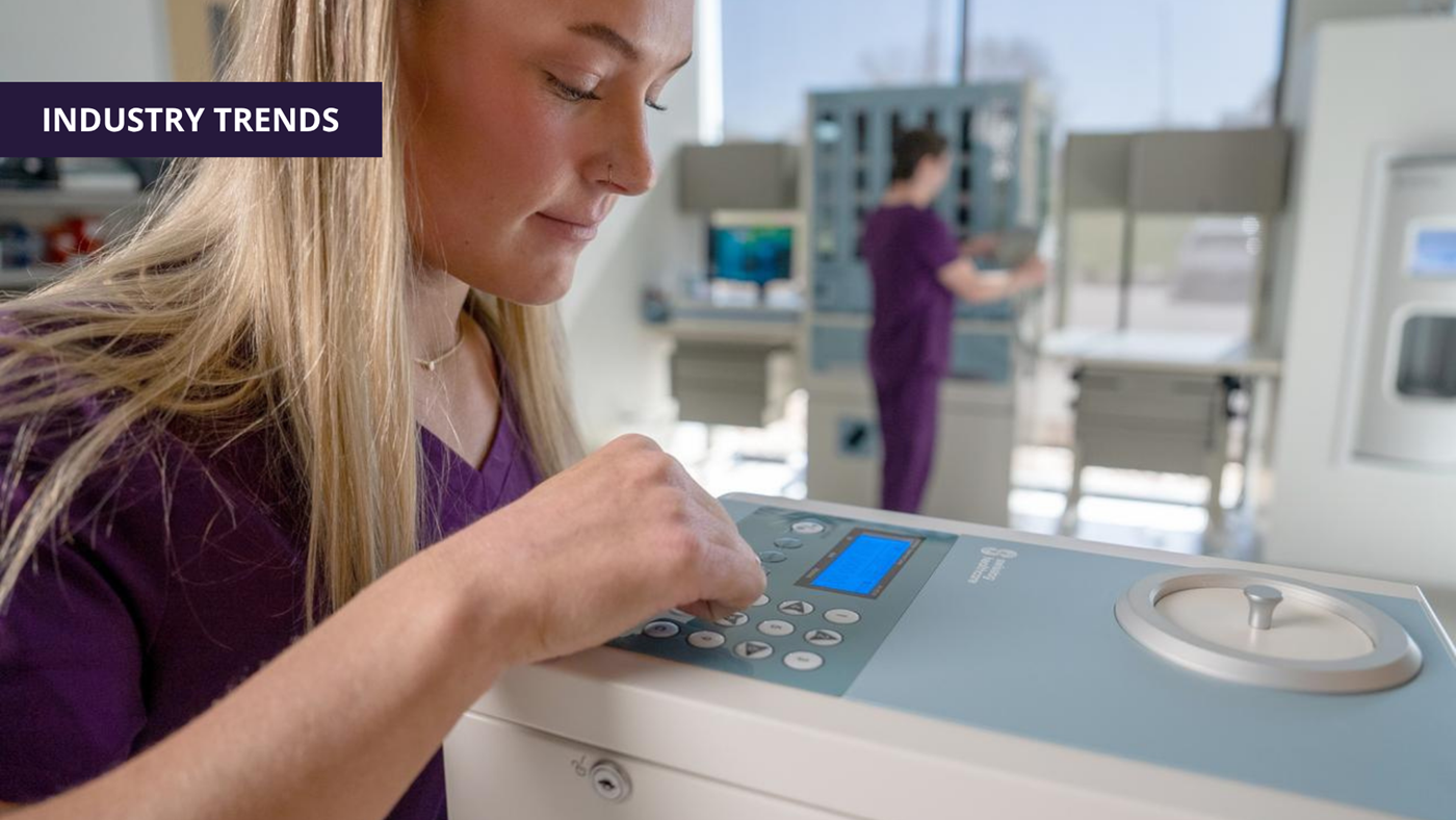 hospital user using machine