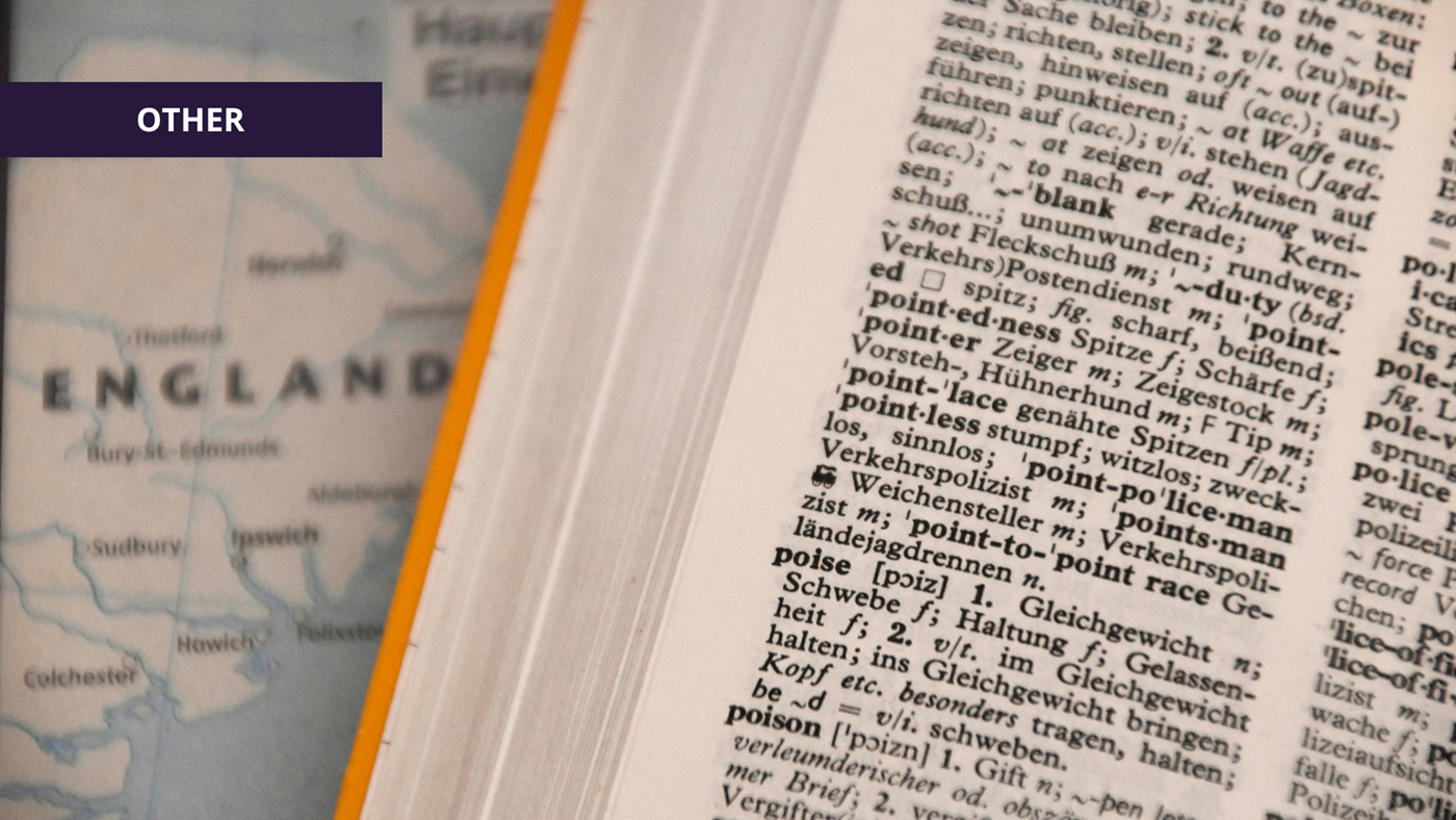 dictionary in English