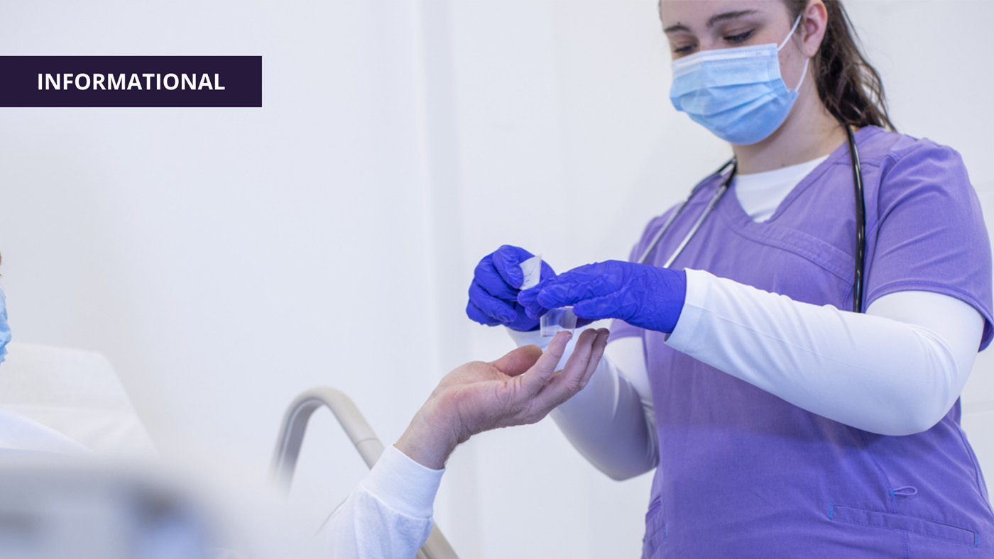 nurse administering medication