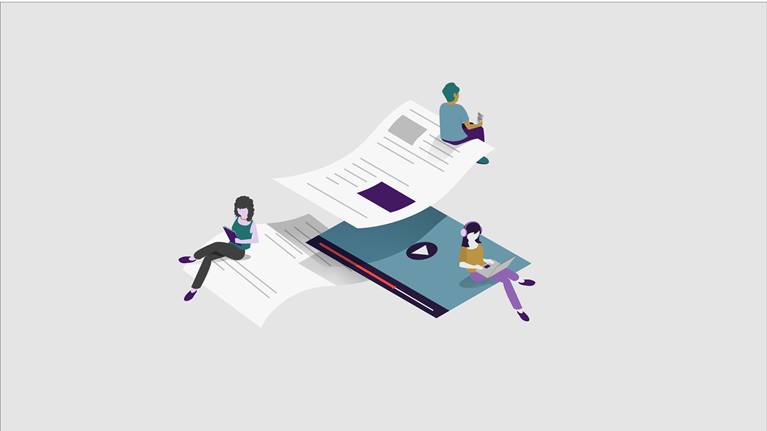Illustrazione dell'apprendimento digitale