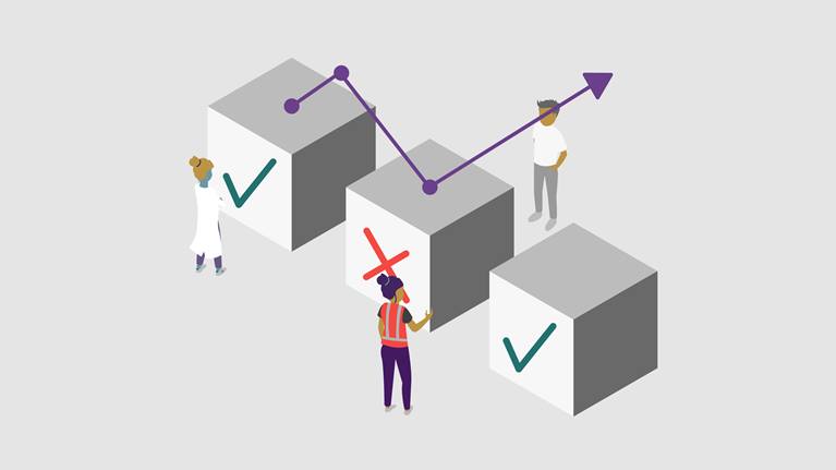 Illustration Test von Innovationen
