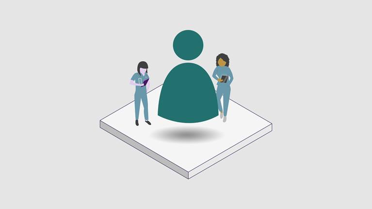 Illustration of two nurses