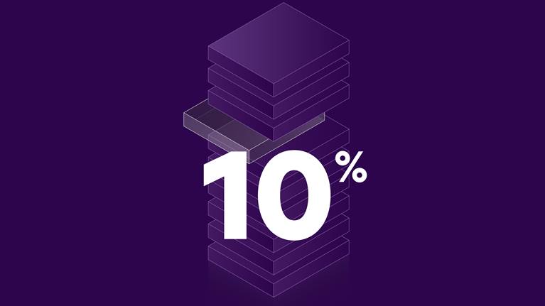 Illustration of 10 %