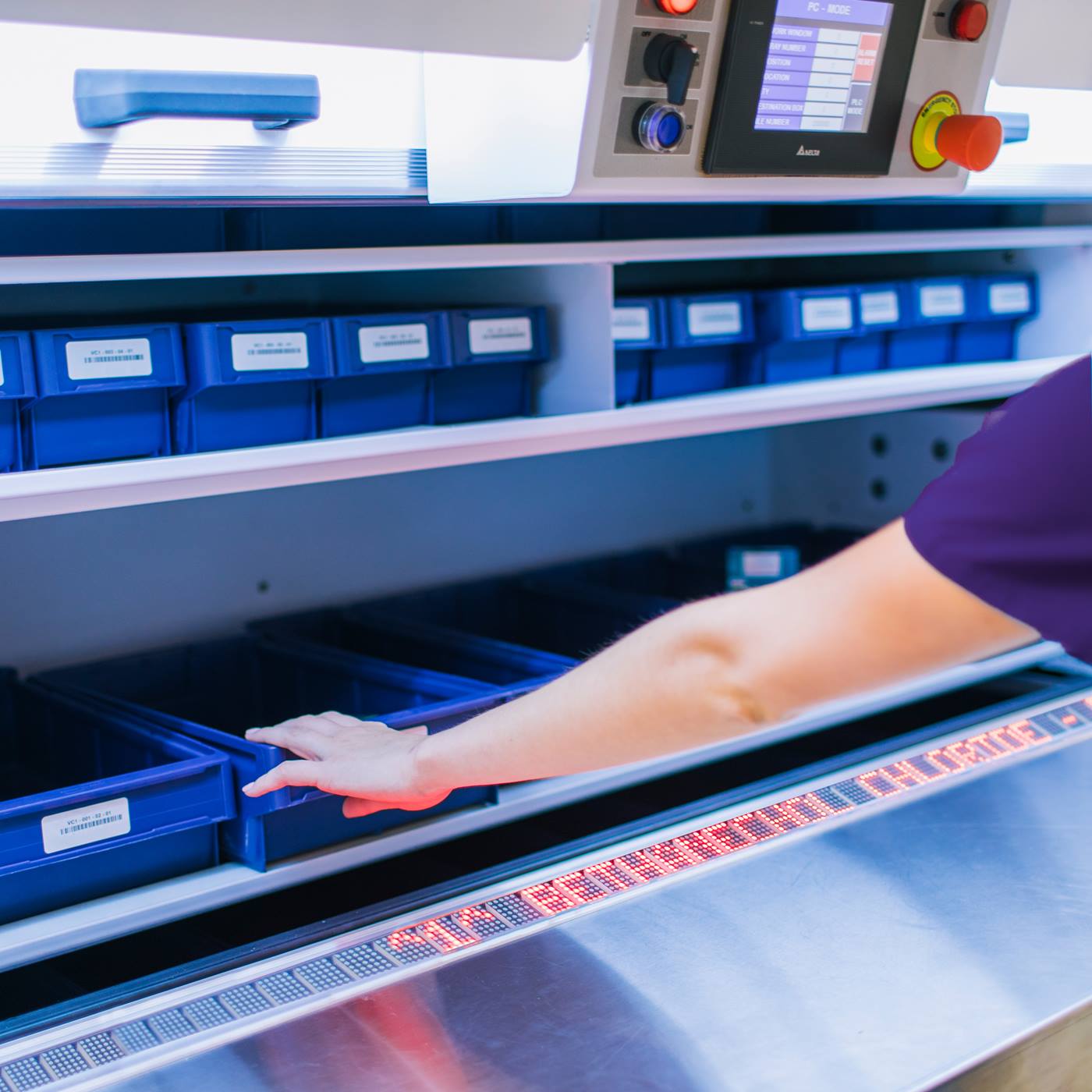 AutoCarousel semi-automated medication storage and retrieval system improves manual labor intensive processes