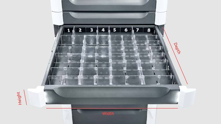 Dimensions du Single Deep Drawer