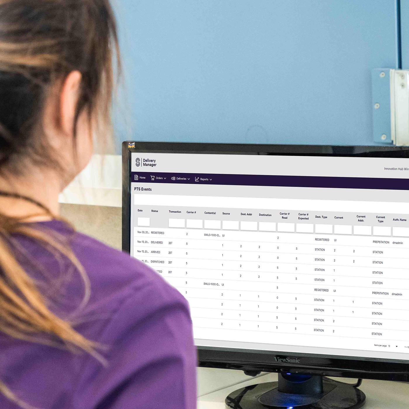 Caregivers use Delivery Manager