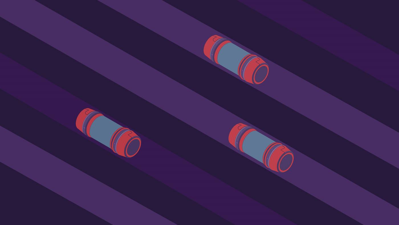 TranspoNet illustratie: pneumatische buis op de weg