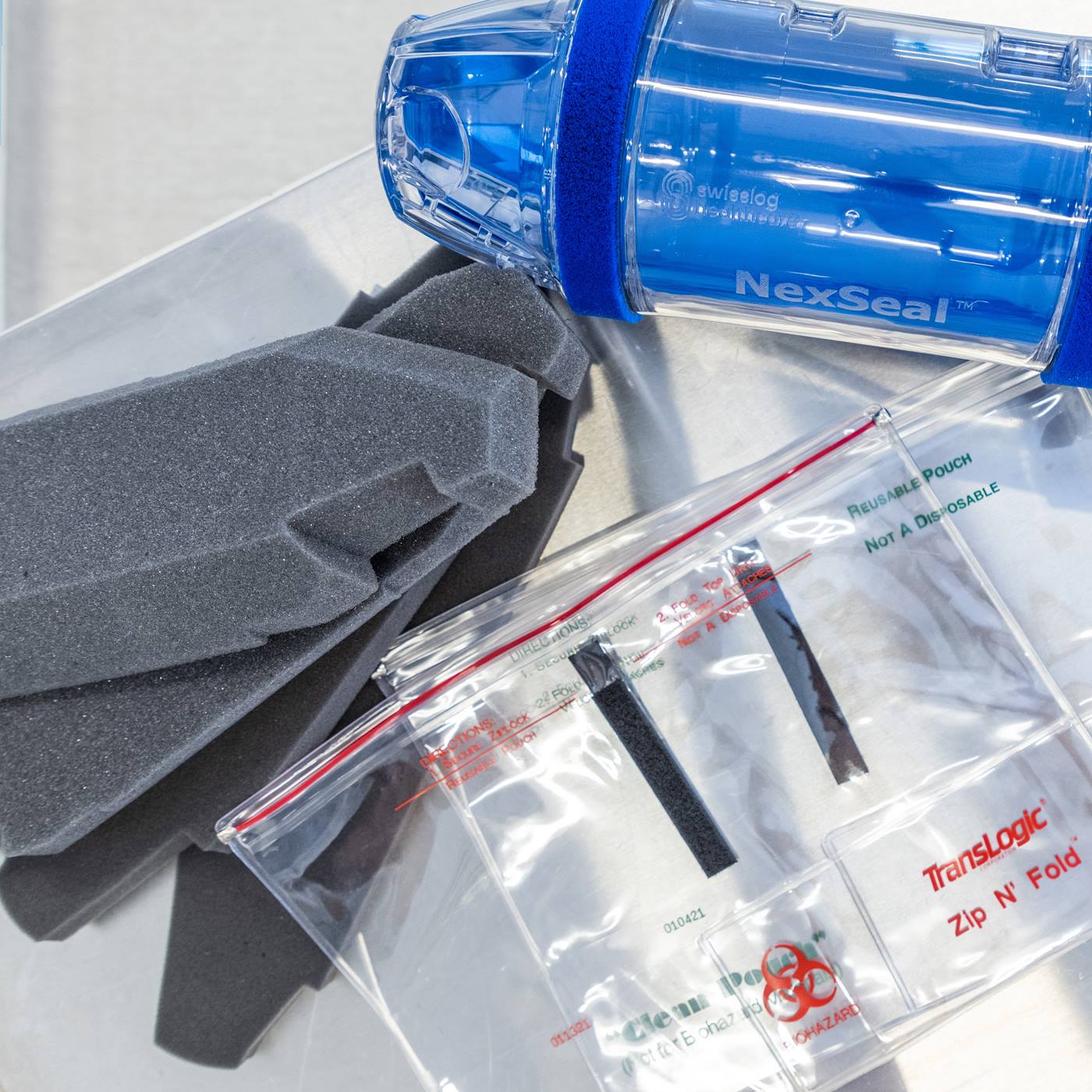 Foam inserts and Zip N Fold bags