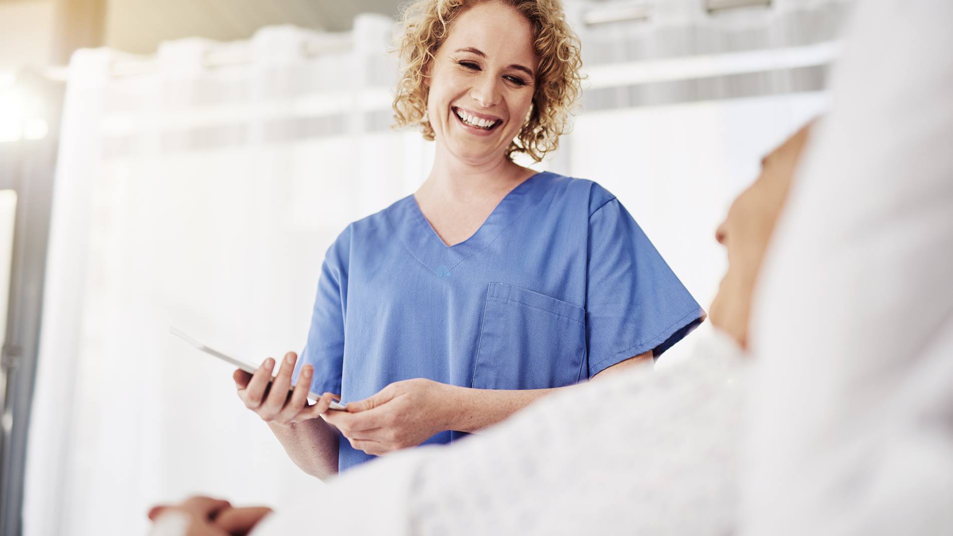 Nurse treats patient